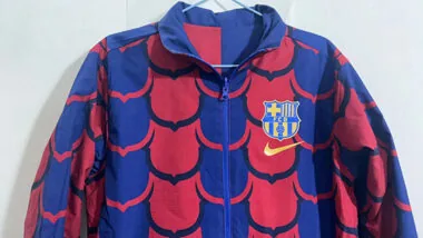 24-25 Barcelona bluie and red REVERSIBLE windbreaker