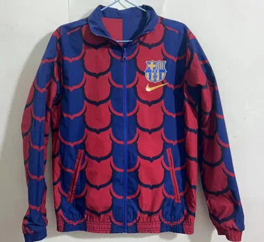 24-25 Barcelona bluie and red REVERSIBLE windbreaker