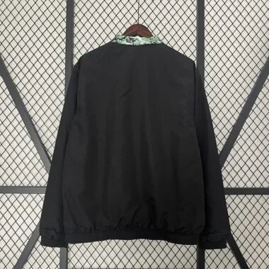 24-25 Manchester United green and black Trench Coat Reversible