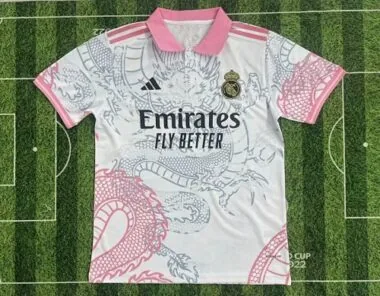 Maglia edizione speciale bianca e rosa Real Madrid 2025/26