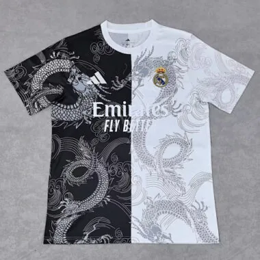 Maglia edizione speciale bianca e nera Real Madrid 2025/26