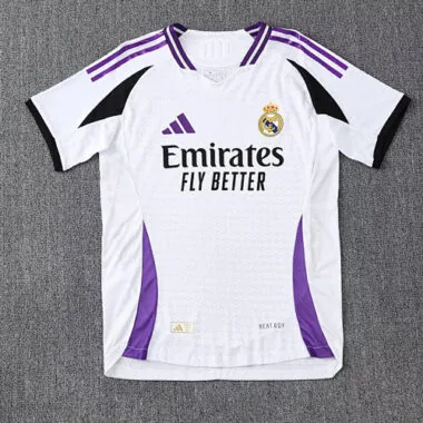 25-26 Real Madrid white and purple jersey