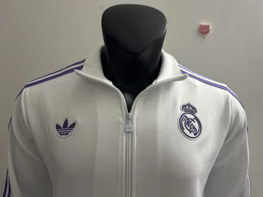 25-26 Real Madrid white retro model jacket