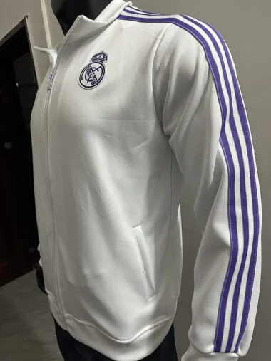 25-26 Real Madrid white retro model jacket