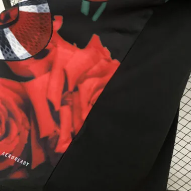 Real Madrid 2025/26 Black and Red Rose Special Edition Jersey