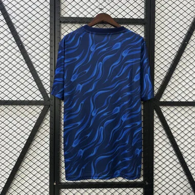25-26 Real Madrid blue training jersey