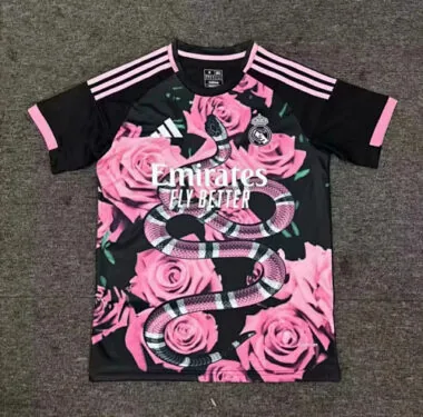 Maglia edizione speciale nera e rosa Real Madrid 2025/26