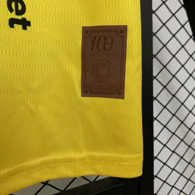 Barcelona 100TH yellow retro jersey