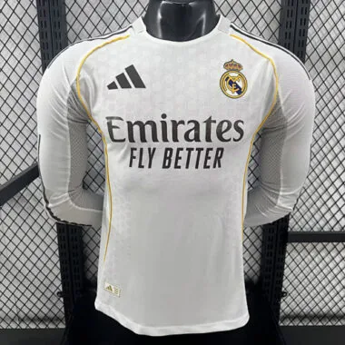 Camiseta de manga larga de jugador del Real Madrid 25-26 (versión con imagen)