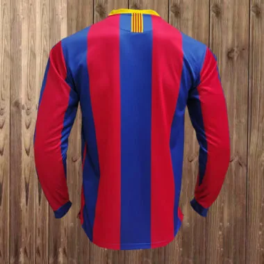 10-11 Barcelona home retro long sleeve jersey