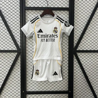 25-26 Real Madrid home kid kit