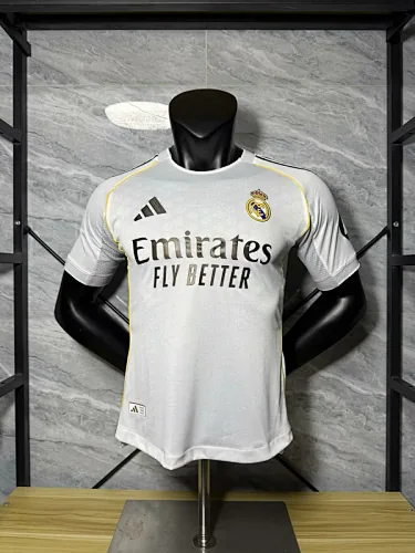 Camiseta del Real Madrid, versión para jugador, para partidos en casa, 25-26