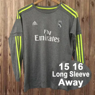 15-16 Real Madrid Third away retro long sleeve jersey