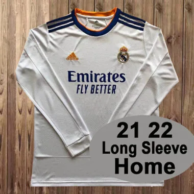 21-22 Real Madrid home long sleeve jersey