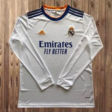 21-22 Real Madrid home long sleeve jersey