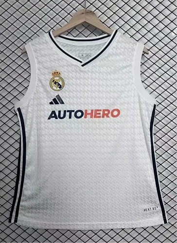24-25 Real Madrid Basketball Jersey Home Size S-XXL