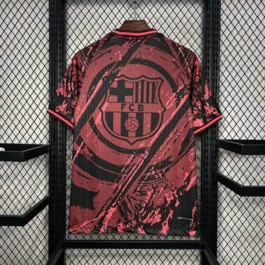 Camisola vermelha de edição especial do Barcelona 24-25