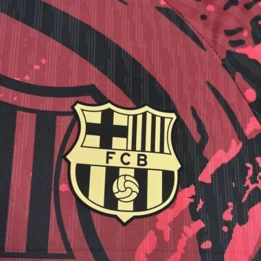 Camisola vermelha de edição especial do Barcelona 24-25
