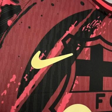 Camisola vermelha de edição especial do Barcelona 24-25