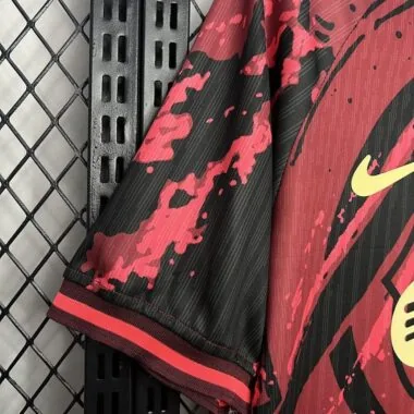 Camisola vermelha de edição especial do Barcelona 24-25