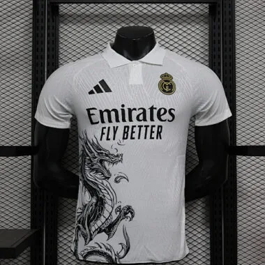 24-25 Real Madrid white dragon player version jersey