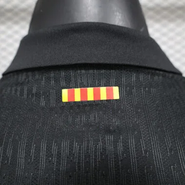 24-25 Barcelona uitwedstrijdshirt met lange mouwen (spelersversie) (grote sponsor)