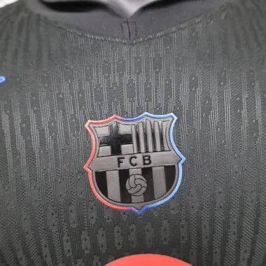 24-25 Barcelona uitwedstrijdshirt met lange mouwen (spelersversie) (grote sponsor)