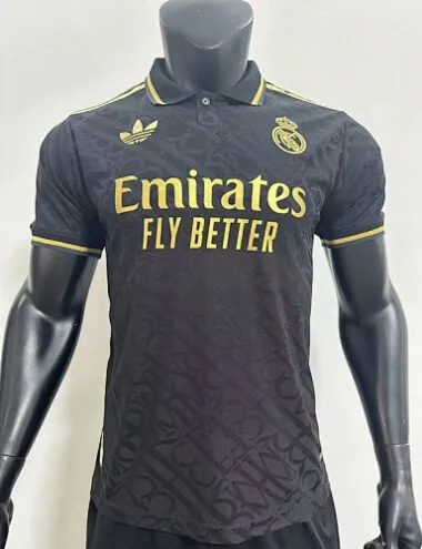 24-25 Real Madrid black training polo player version S-XXL
