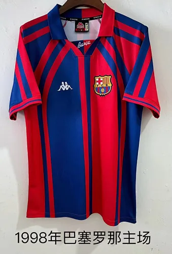 1997-98 Barcelona home cup retro jersey