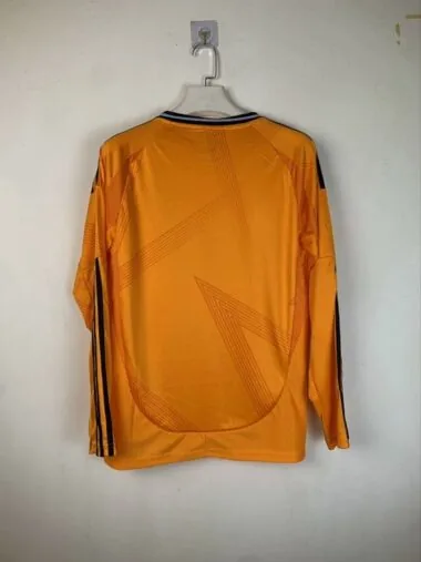24-25 Real Madrid Away Orange Long Sleeve Jersey