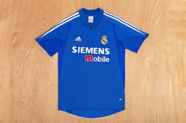 04-05 Real Madrid away blue retro jersey