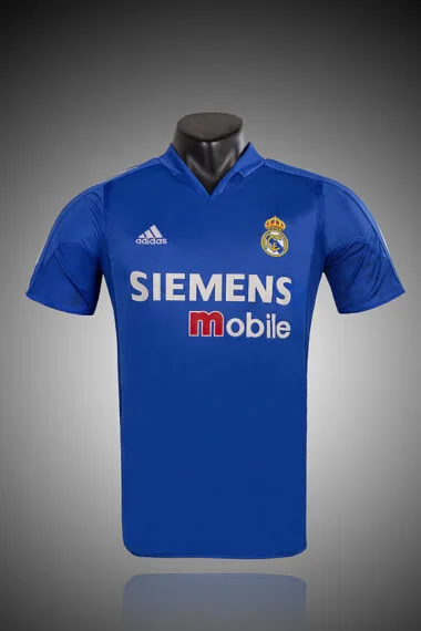 04-05 Real Madrid away blue retro jersey