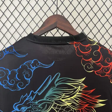 24-25 Real Madrid black colorful dragon jersey