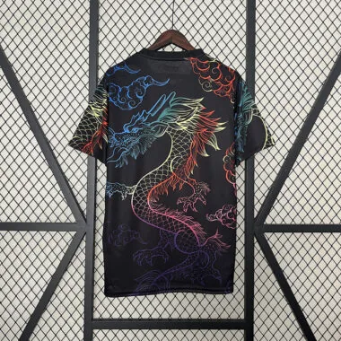 24-25 Real Madrid black colorful dragon jersey