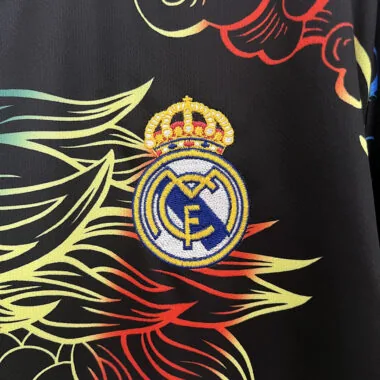 24-25 Real Madrid black colorful dragon jersey