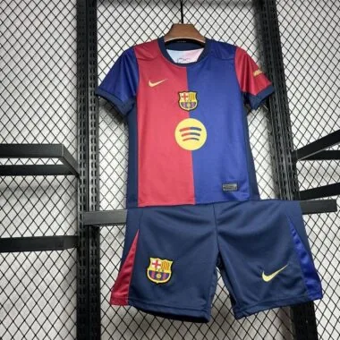 24-25 Barcelona home kid kit (Big sponsor)