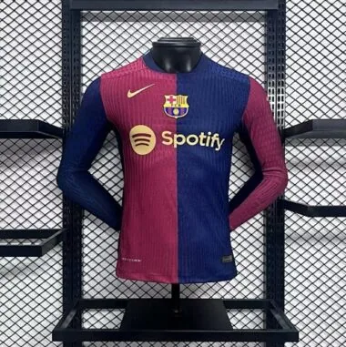 Camiseta de manga larga de la temporada 2024-2025 del Barcelona, versión jugador