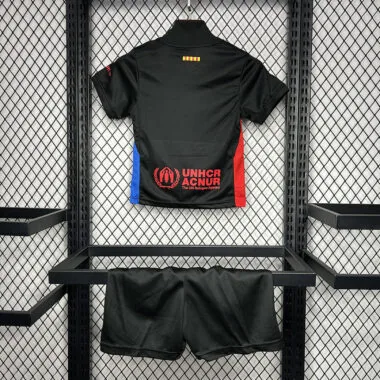 24-25 Barcelona away black kid kit