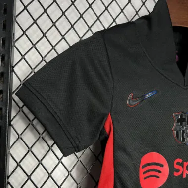 24-25 Barcelona away black kid kit