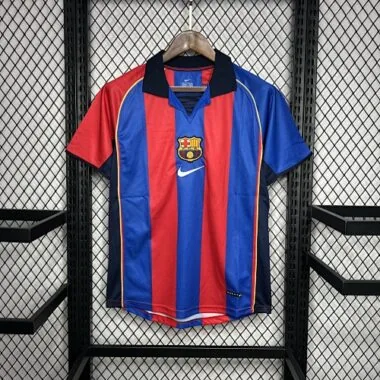 01-02 Barcelona home retro jersey