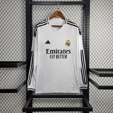 Maglia da casa a maniche lunghe del Real Madrid 24-25