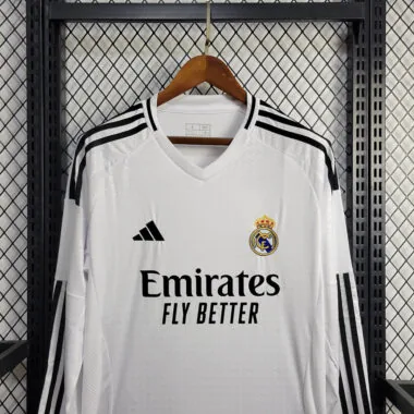 24-25 Real Madrid thuisshirt met lange mouwen