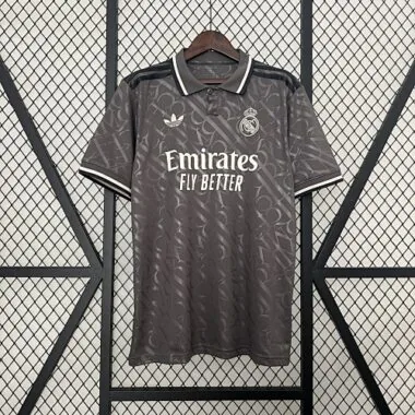 24-25 Real Madrid third black jersey