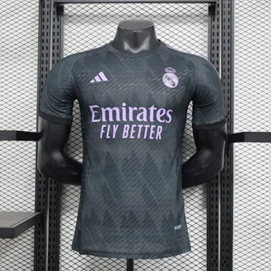 Camiseta del Real Madrid, versión especial para jugadores, negra, 24-25