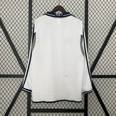 00-01 Real Madrid retro-thuisshirt met lange mouwen