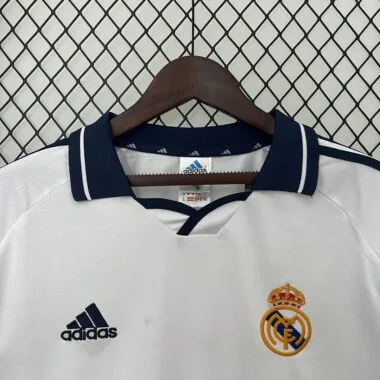 00-01 Real Madrid retro-thuisshirt met lange mouwen