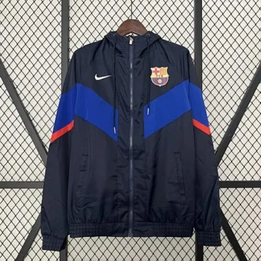 24-25 Barcelona Dark blue windbreaker