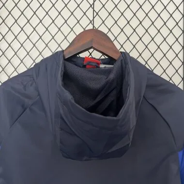 24-25 Barcelona Dark blue windbreaker