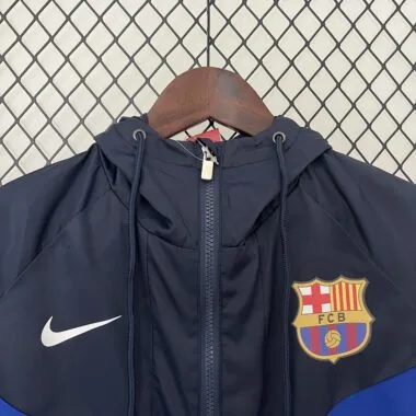 24-25 Barcelona Dark blue windbreaker
