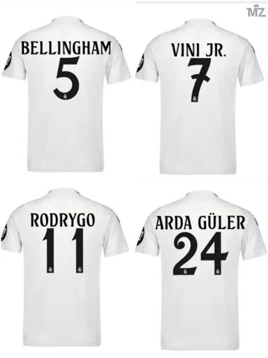 24-25 Real Madrid home white Jersey